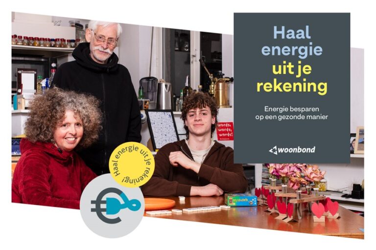 Woonbond-campagne Haal energie uit je rekening. Energie besparen op een gezonde manier.